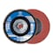 Pferd 4-1/2" x 5/8-11 Thd. POLIFAN Flap Disc - A-COOL SG INOX+ALU, Aluminum oxide, 80 Grit, Flat 62375 - alternate 1